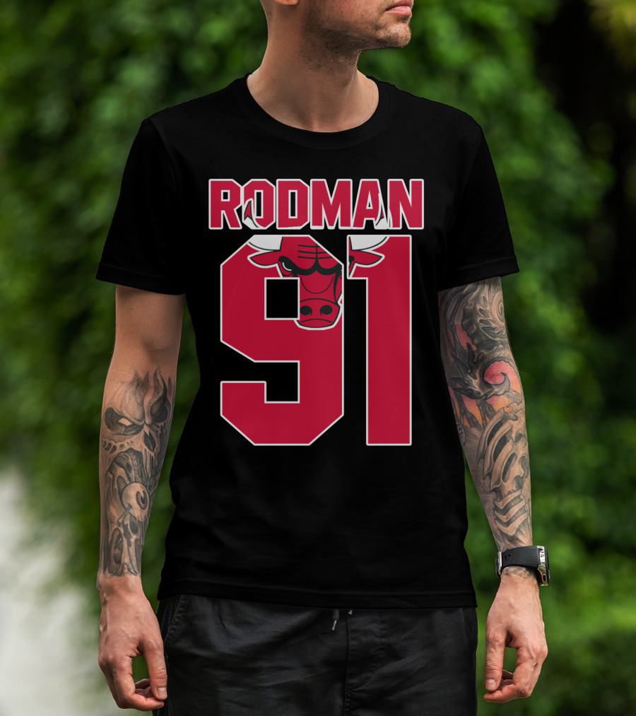 Rodman 91 Chicago Bulls T-Shirt