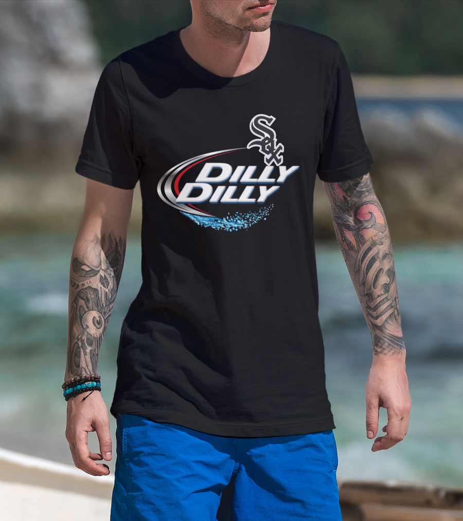 Chicago White Sox Dilly Dilly Logo Black T-Shirt
