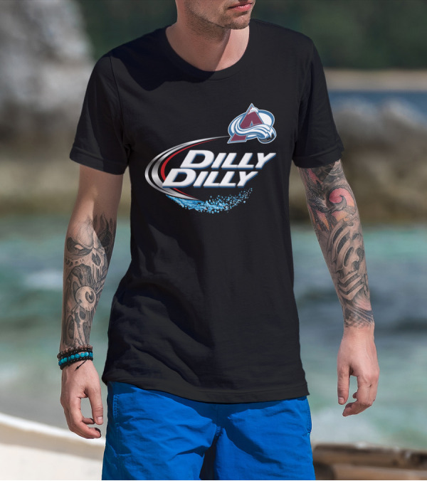 Colorado Avalanche Dilly Dilly Fan Shirt With Team Logo And Splash Motif T-Shirt