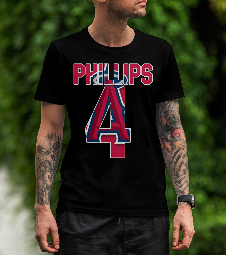 Phillips 4 Los Angeles Angels Baseball Team T-Shirt