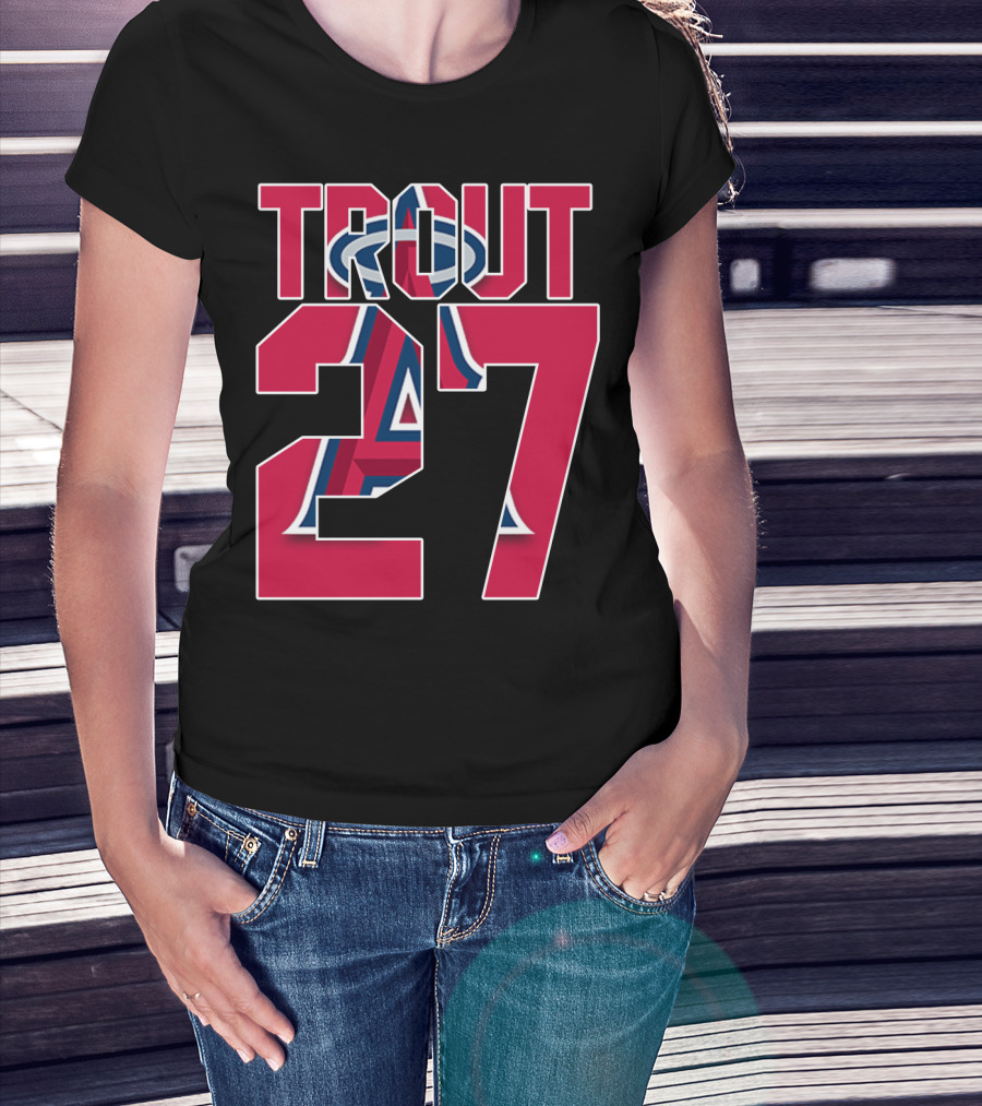 Trout 27 Los Angeles Angels T-Shirt