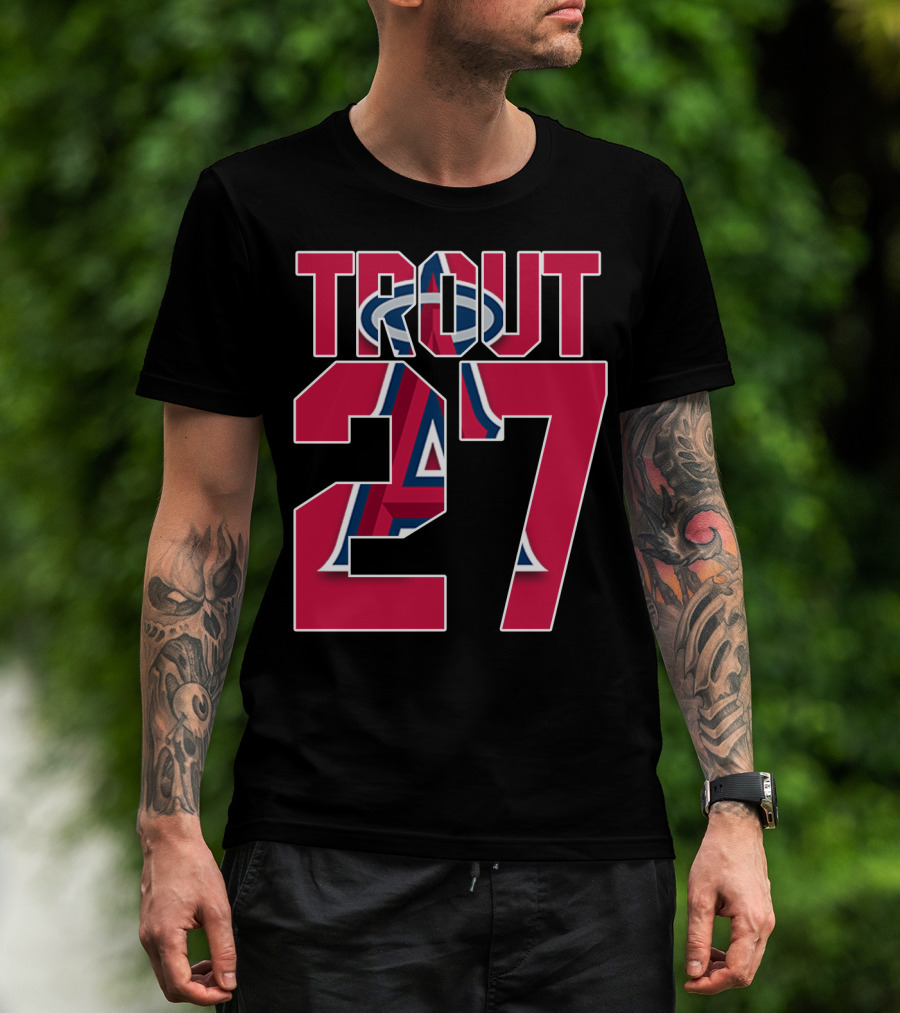 Trout 27 Los Angeles Angels T-Shirt
