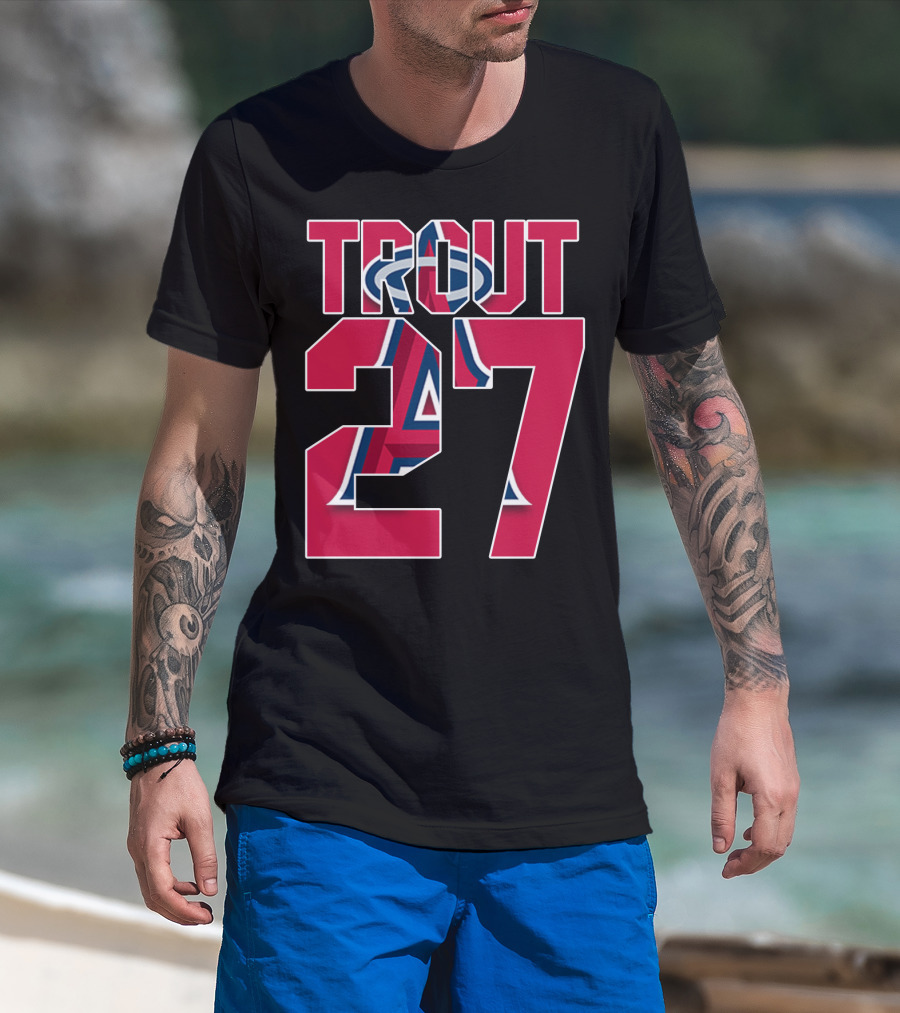 Trout 27 Los Angeles Angels T-Shirt