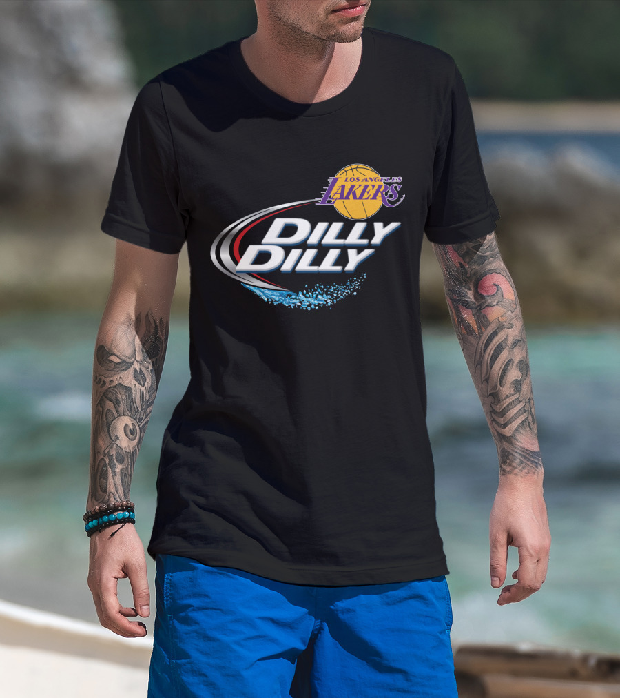 Los Angeles Lakers Dilly Dilly Fan Celebration Basketball T-Shirt
