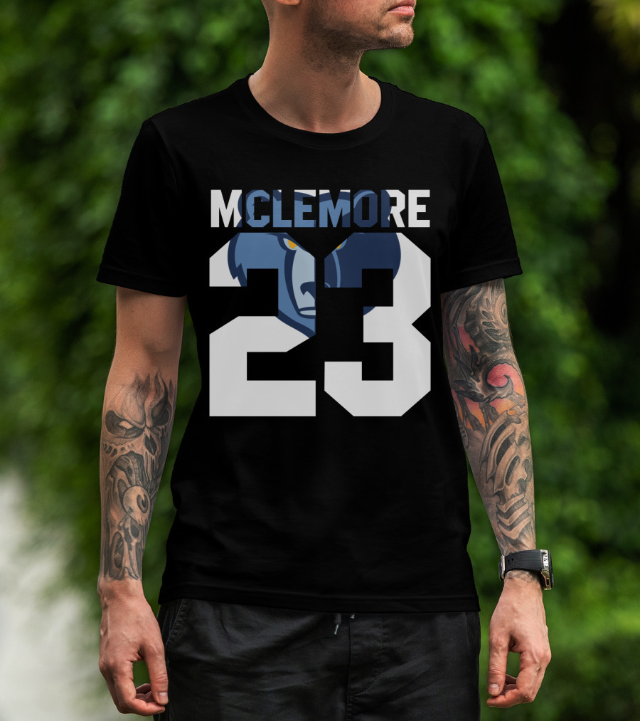 Memphis Grizzlies Ben Mclemore 23 Number T-Shirt