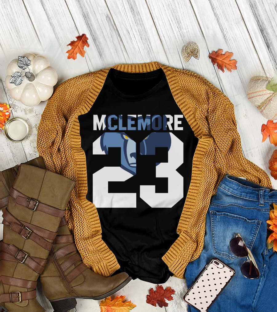 Memphis Grizzlies Ben Mclemore 23 Number T-Shirt