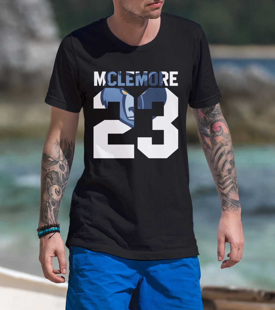 Memphis Grizzlies Ben Mclemore 23 Number T-Shirt