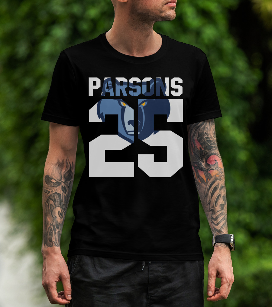 Parsons 25 Memphis Grizzlies Bear T-Shirt