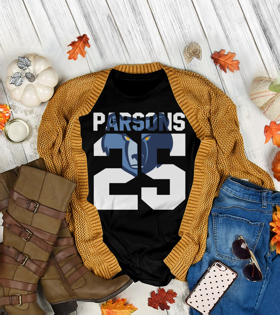 Parsons 25 Memphis Grizzlies Bear T-Shirt