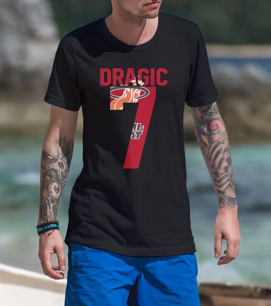 Goran Dragic Number 7 Miami Heat T-Shirt
