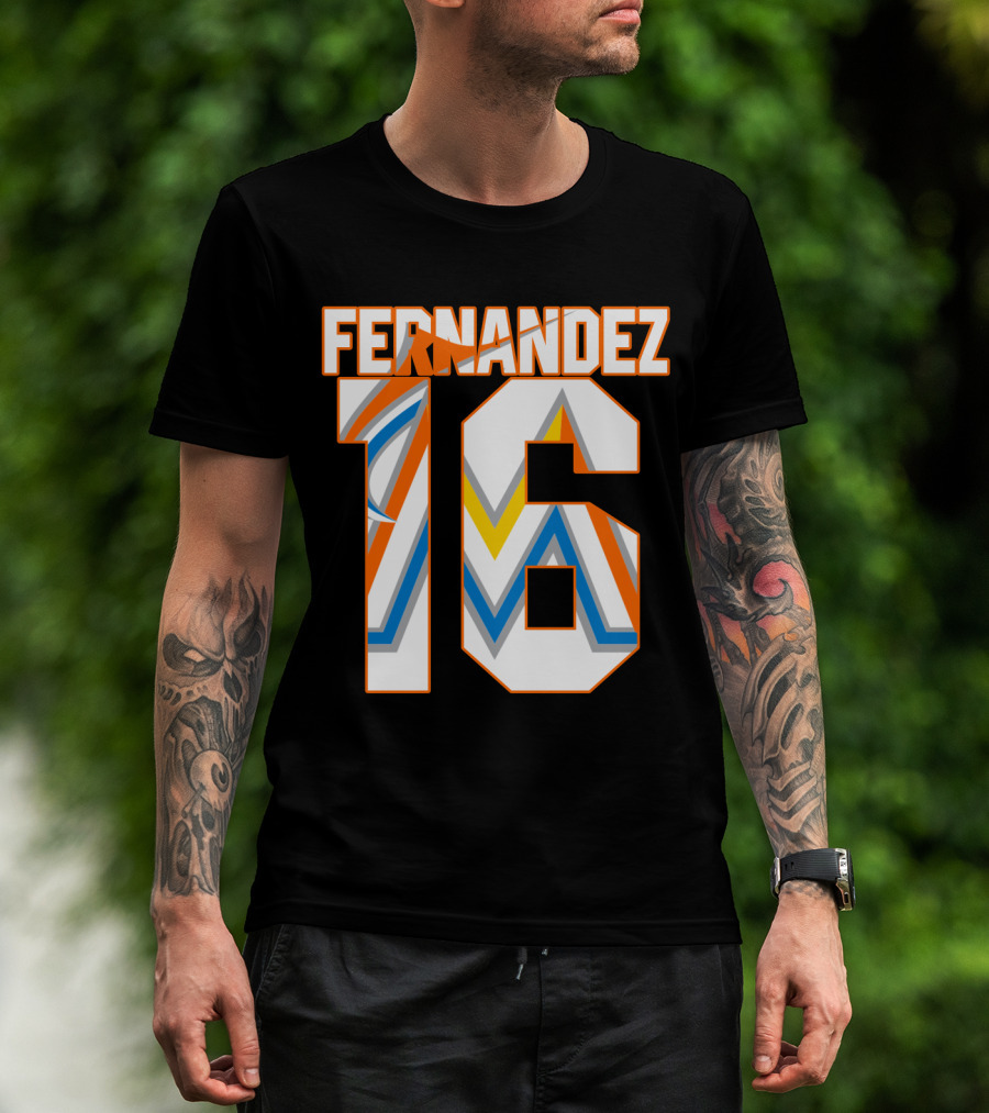 Fernandez 16 Miami Marlins T-Shirt