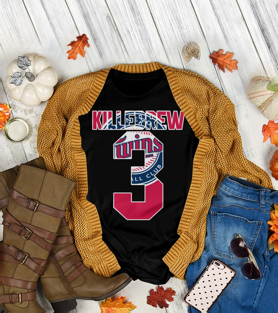Killebrew Minnesota Twins Number 3 Baseball T-Shirt