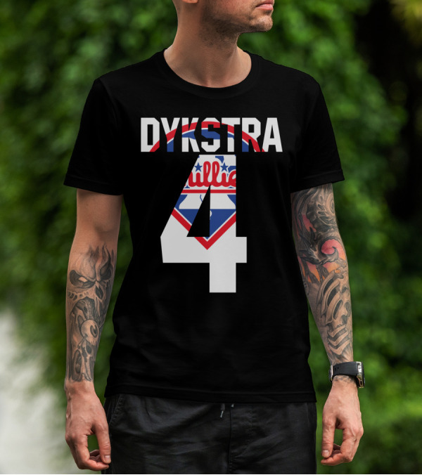 Dykstra 4 Phillies Iconic Philadelphia Baseball Nostalgia T-Shirt