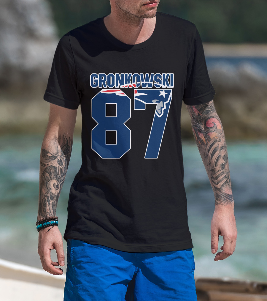 Gronkowski 87 New England Patriots T-Shirt