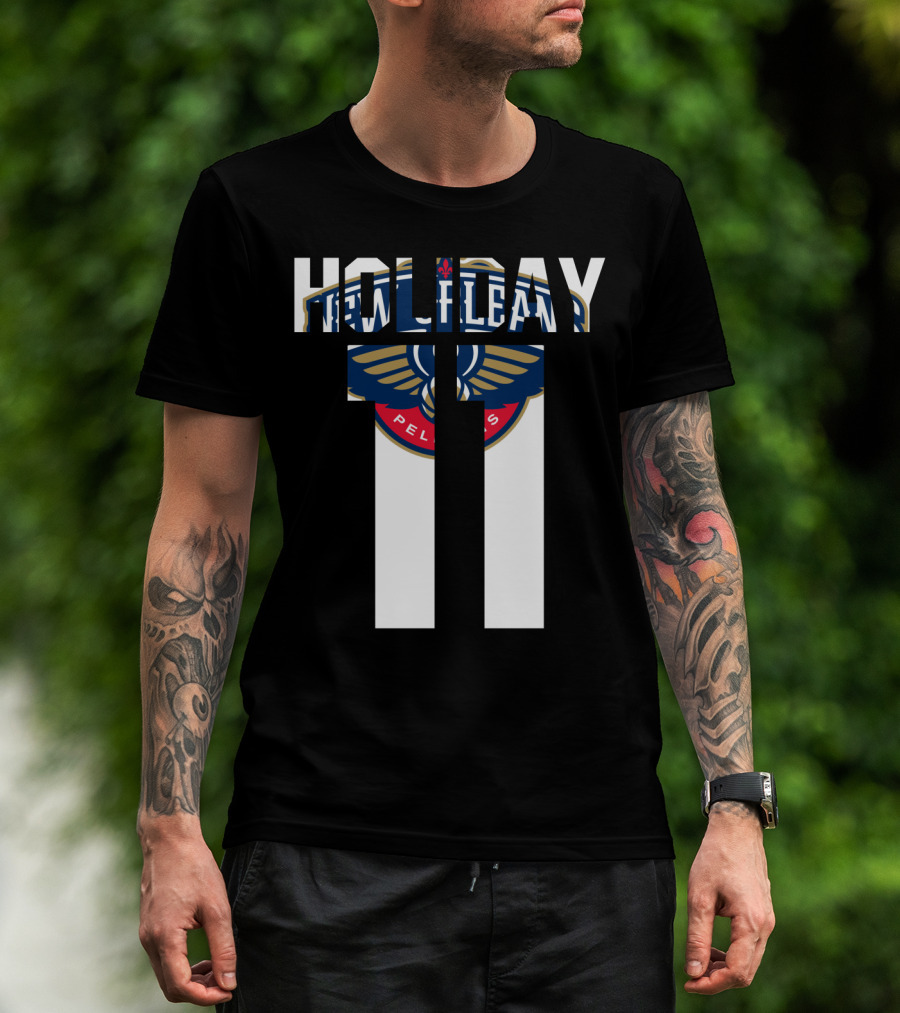 New Orleans Pelicans Holiday 11 Nba Tee Jrue Holiday T-Shirt