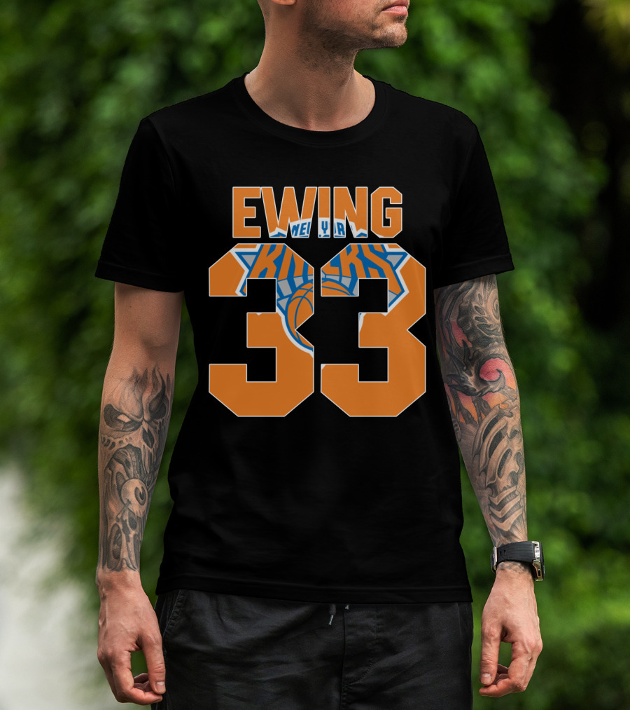 Ewing 33 New York Knicks Patrick Nba T-Shirt
