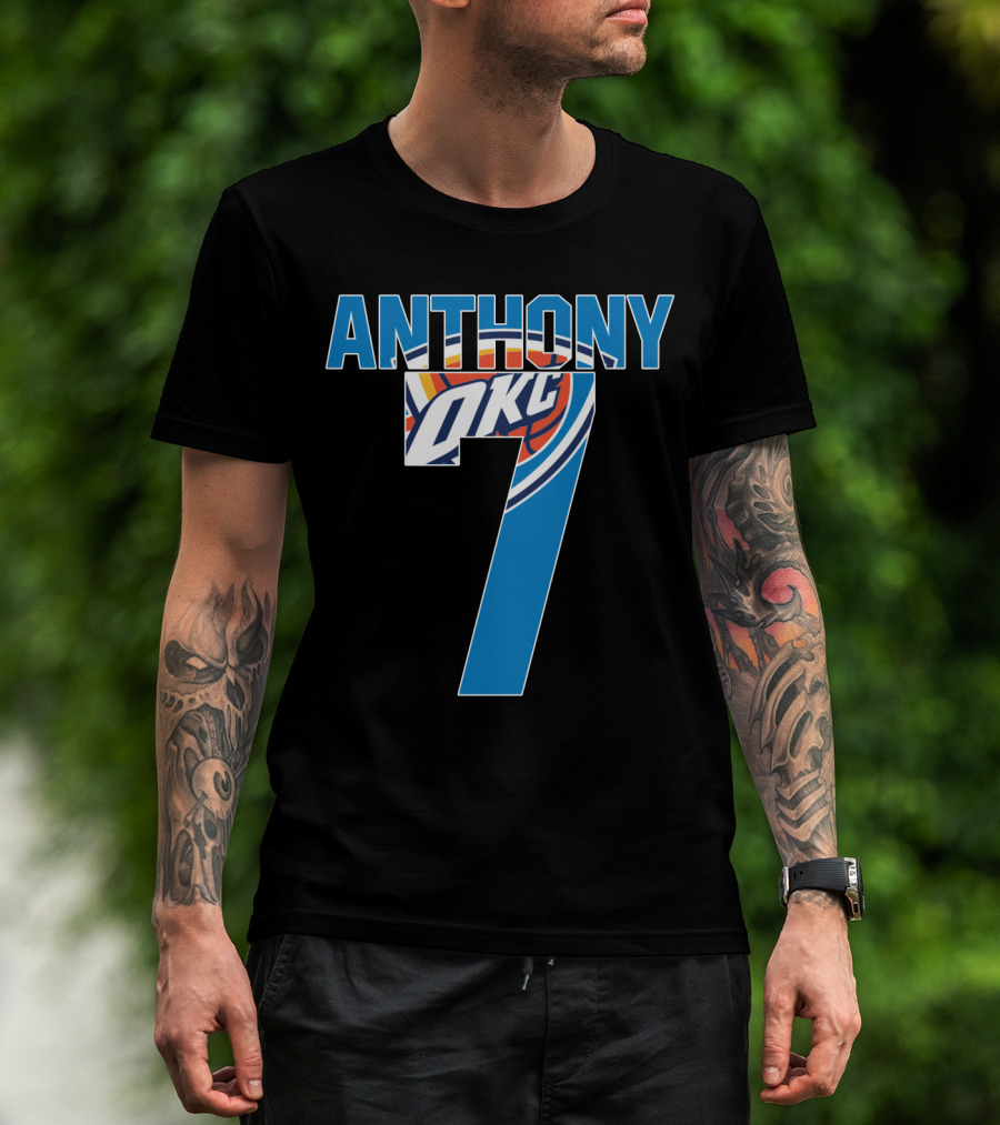 Oklahoma City Thunder Carmelo Anthony 7 Nba Okc T-Shirt