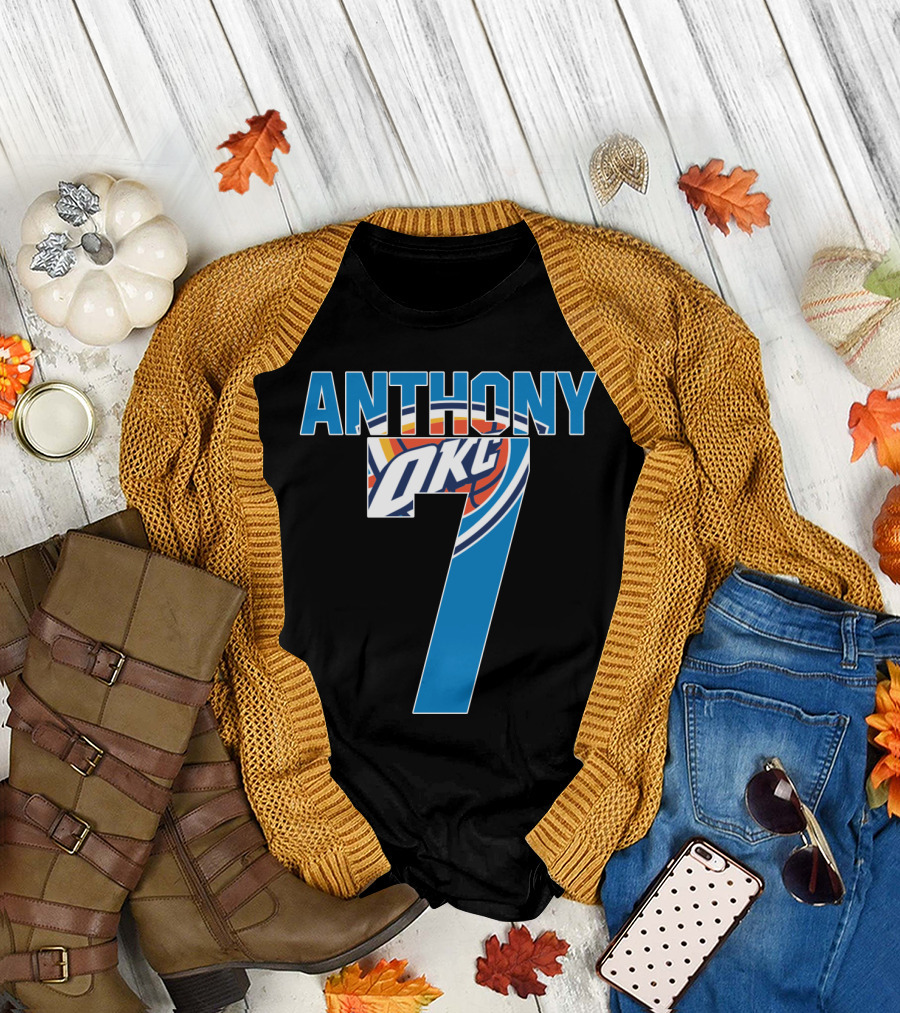 Oklahoma City Thunder Carmelo Anthony 7 Nba Okc T-Shirt