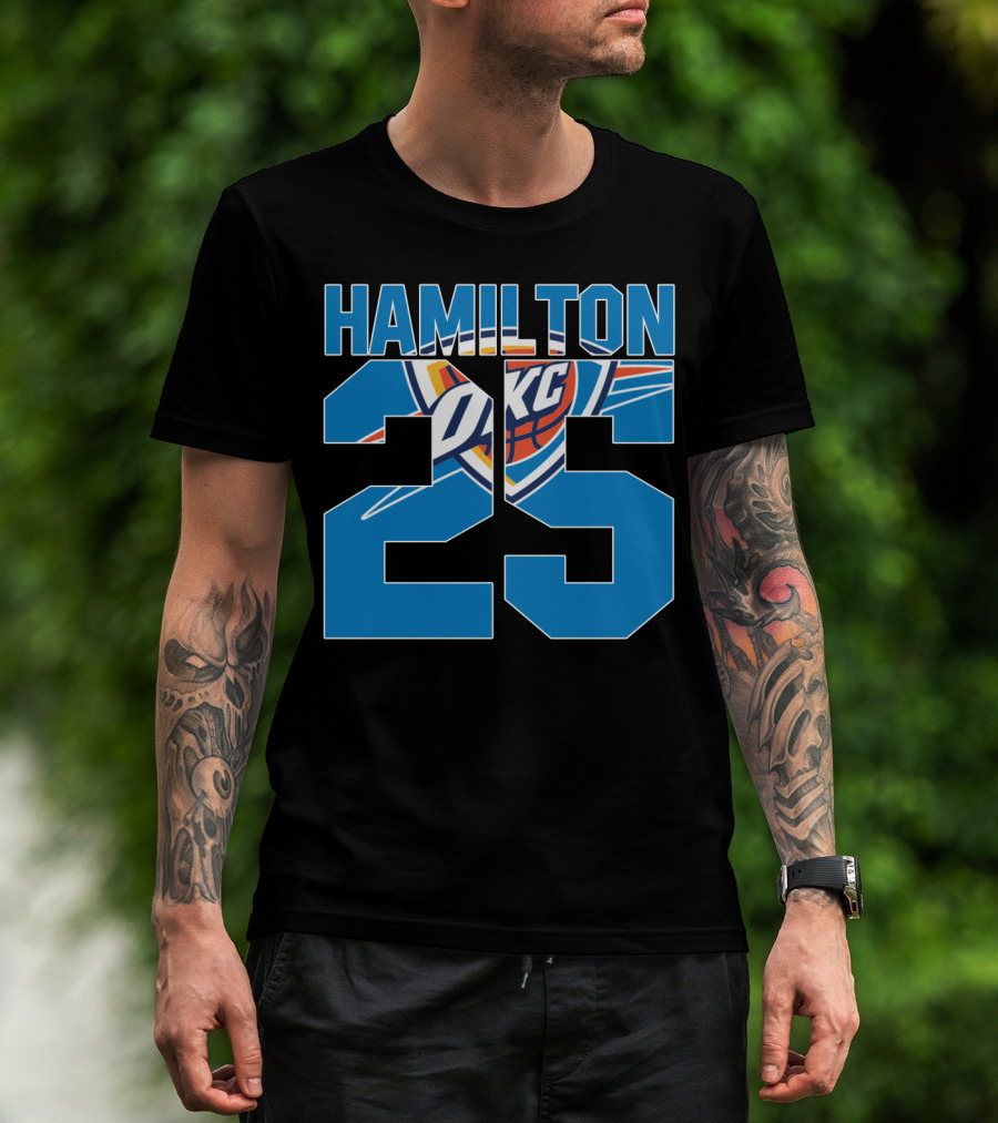 Oklahoma City Thunder Hamilton 25 Okc Nba T-Shirt