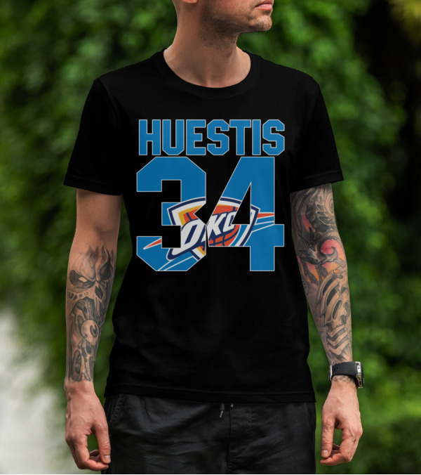 Huestis 34 Okc Oklahoma City Thunder Nba T-Shirt