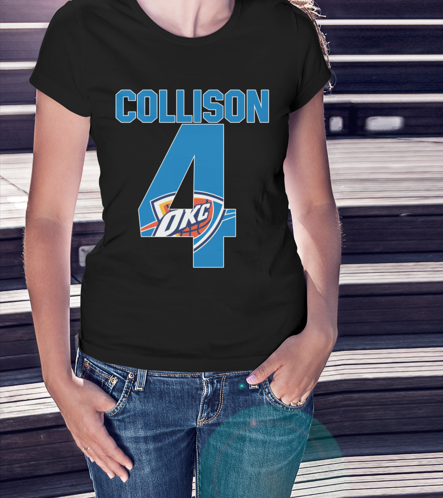 Collison 4 Okc Thunder Nba T-Shirt