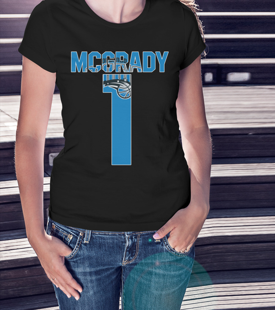 Orlando Magic Tracy Mcgrady Number One Nba Mcgrady 1 T-Shirt