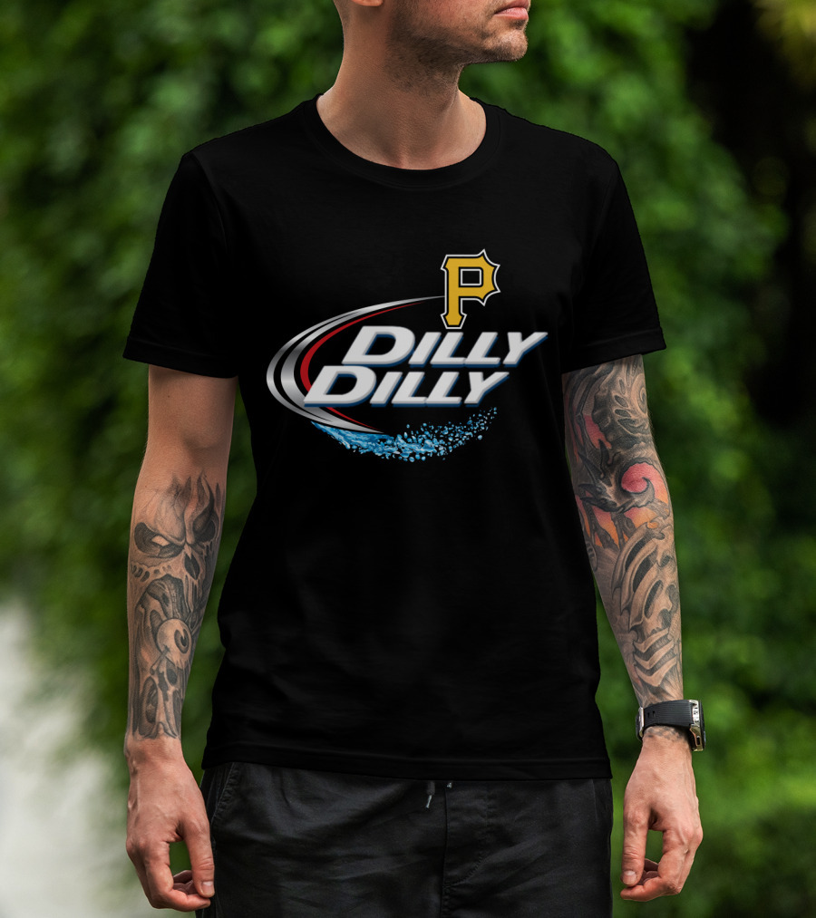 Pittsburgh Pirates Dilly Dilly Sports Logo Ripple Effect T-Shirt