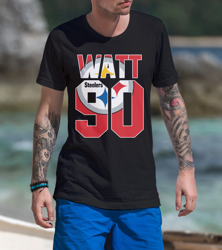 Watt 90 Steelers Pittsburgh T.j. Game Jersey T-Shirt