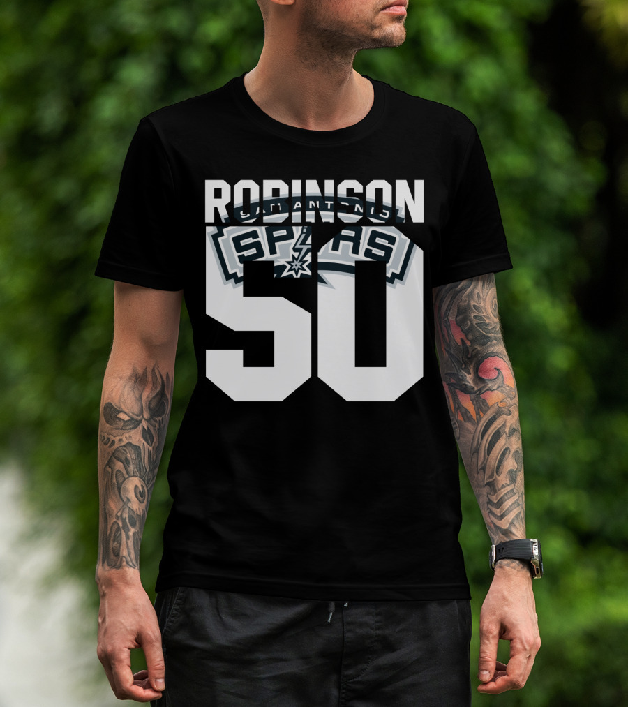 David Robinson 50 San Antonio Spurs Nba T-Shirt