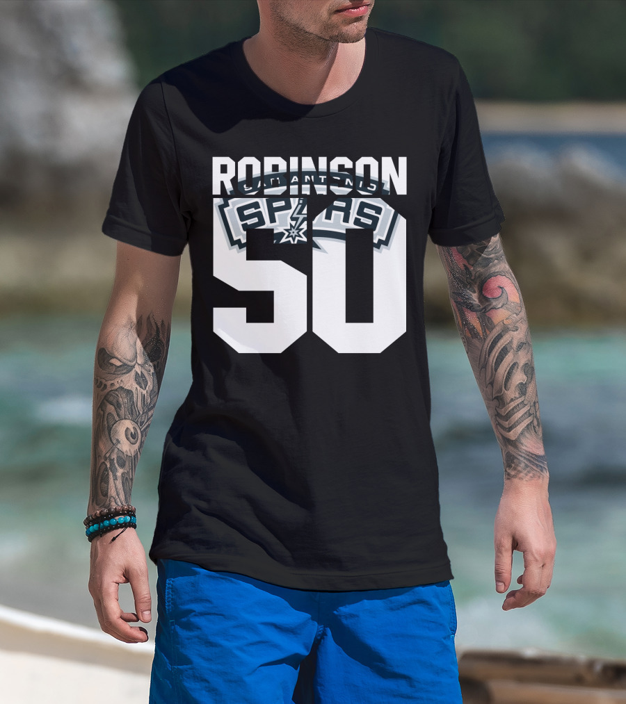 David Robinson 50 San Antonio Spurs Nba T-Shirt