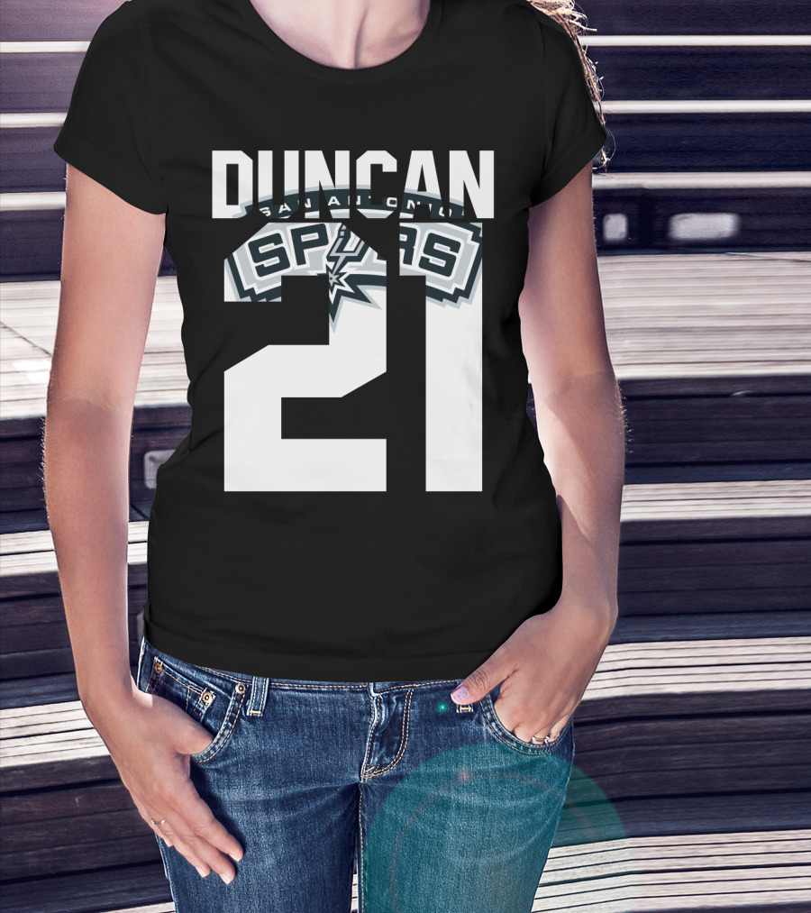 San Antonio Spurs Duncan 21 Nba T-Shirt