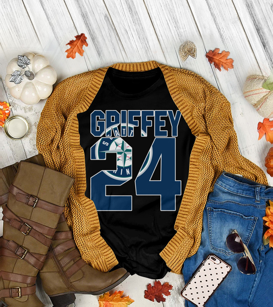 Griffey 24 Seattle Mariners Iconic Jersey Design with Team T-Shirt