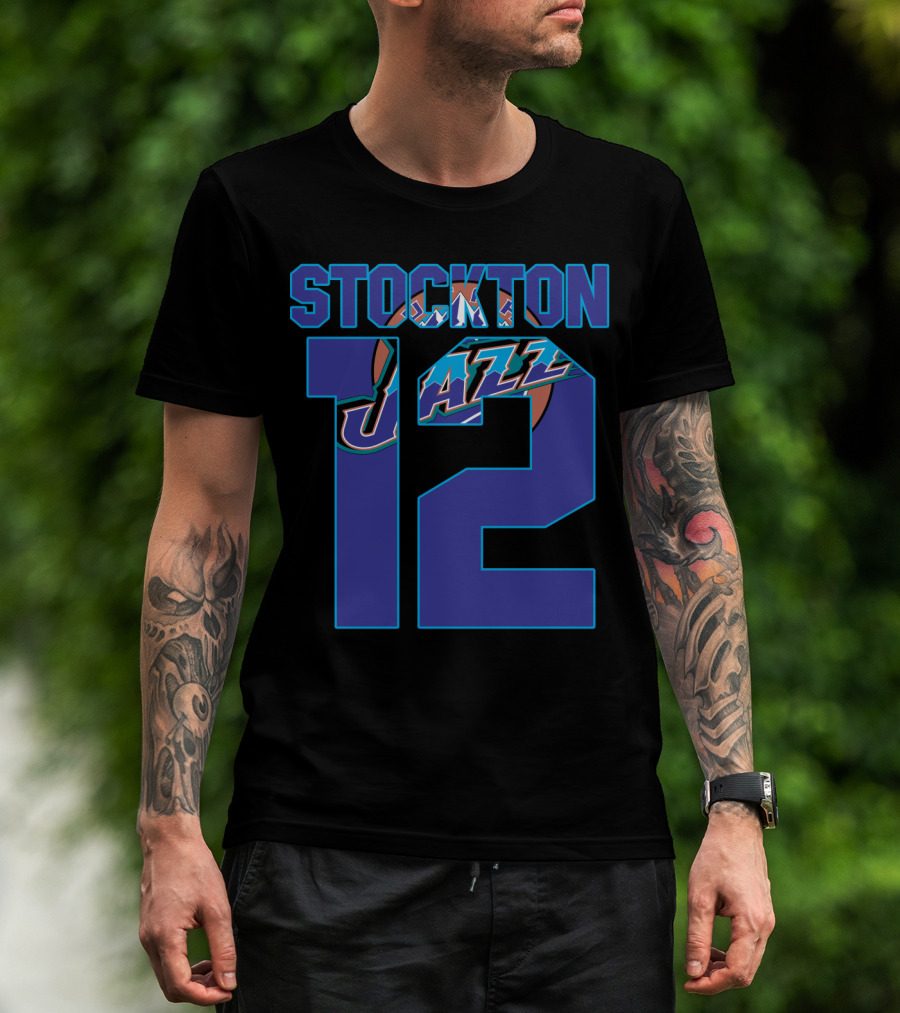 Stockton 12 Utah Jazz Nba T-Shirt