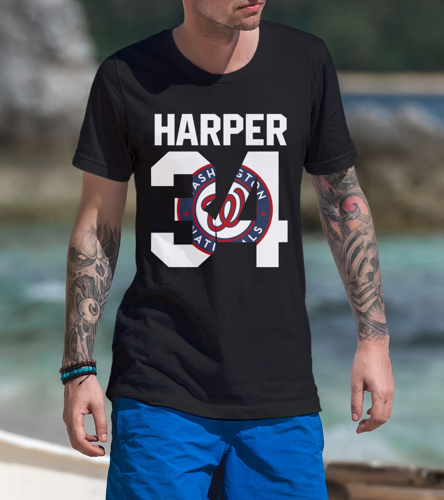 Harper 34 Washington Nationals T-Shirt