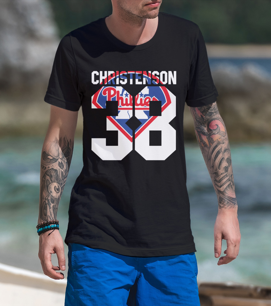 Christenson 38 Philadelphia Phillies 1981 Baseball T-Shirt