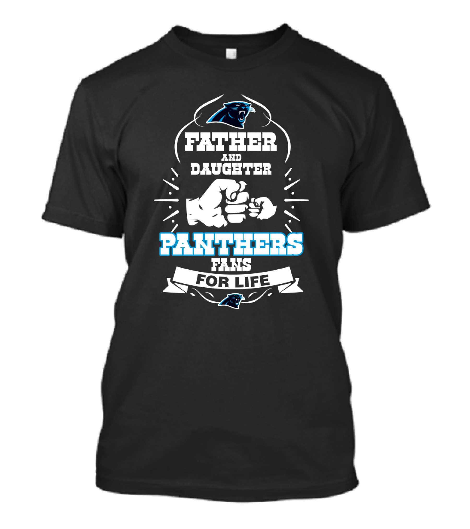 Panthers Father And Daughter Fans For Life T-Shirt