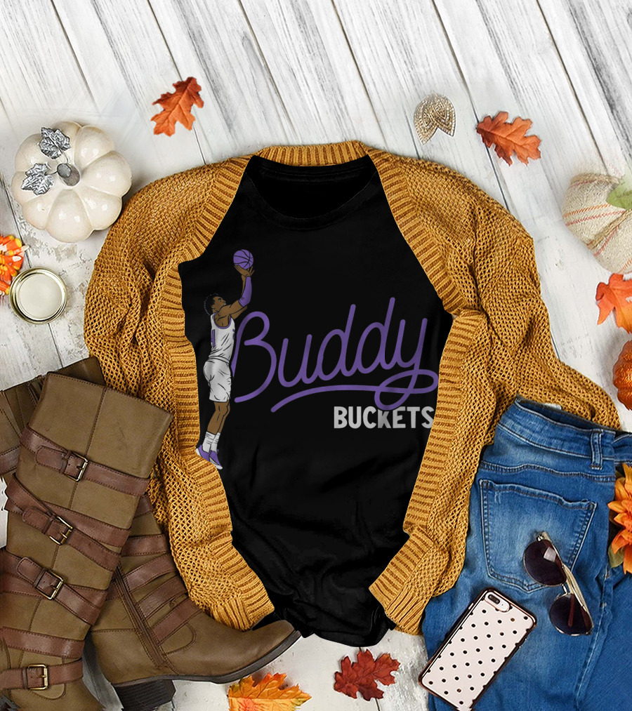 Buddy Buckets Basketball Player Jump Shot Iconic T-Shirt