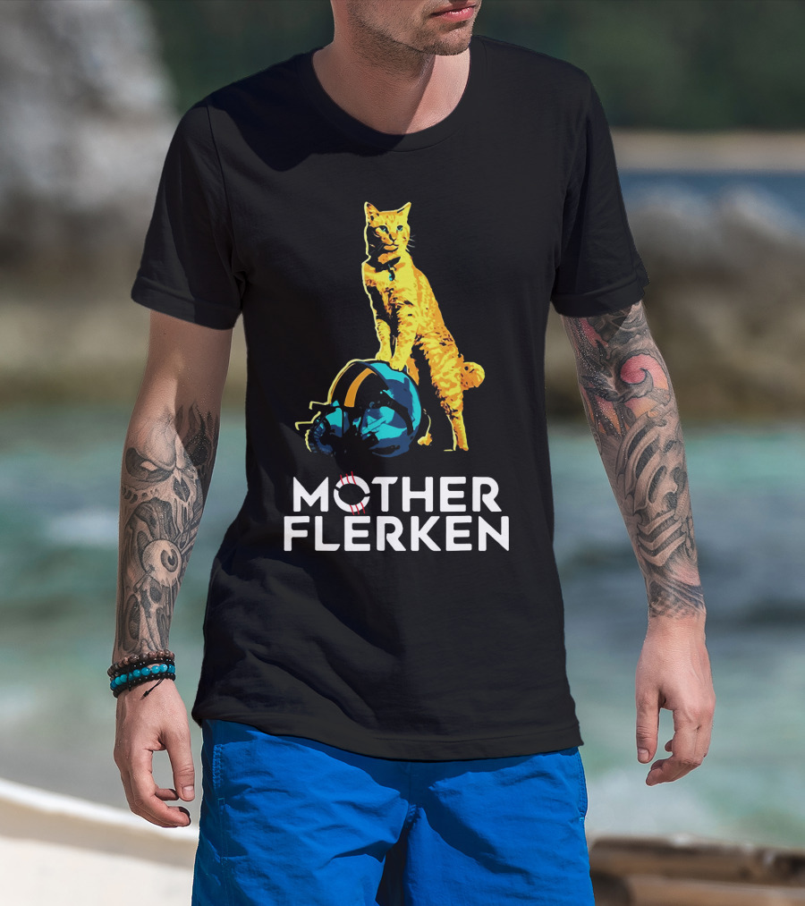 Mother Flerken Cat With Goose Helmet Marvel Fan T-Shirt