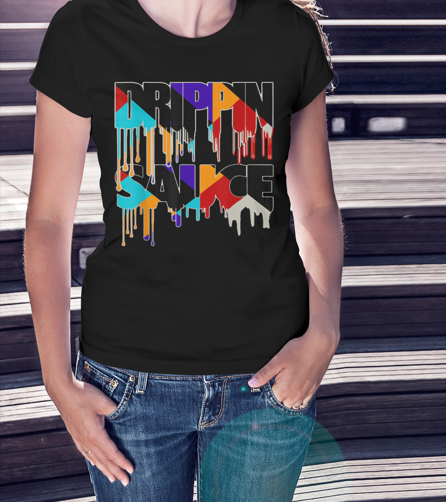 Jordan 9 Drippin Sauce Dream It Do It Bold Multicolor Drip T-Shirt