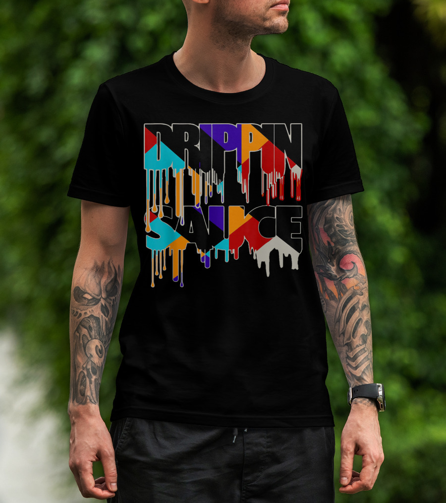 Jordan 9 Drippin Sauce Dream It Do It Bold Multicolor Drip T-Shirt