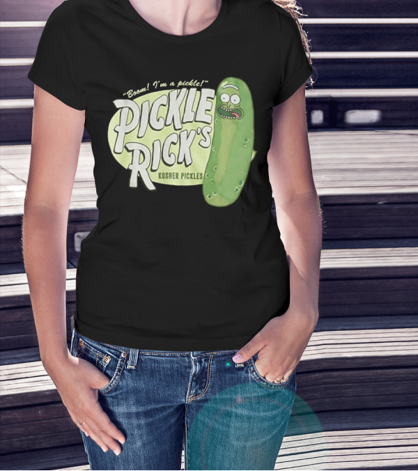 Rick And Morty Boom I'm A Pickle Pickle Rick's Kosher Pickles T-Shirt