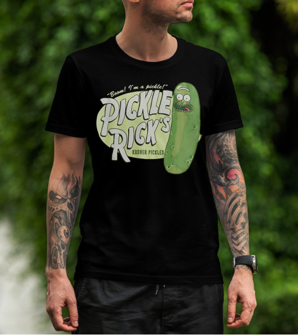 Rick And Morty Boom I'm A Pickle Pickle Rick's Kosher Pickles T-Shirt