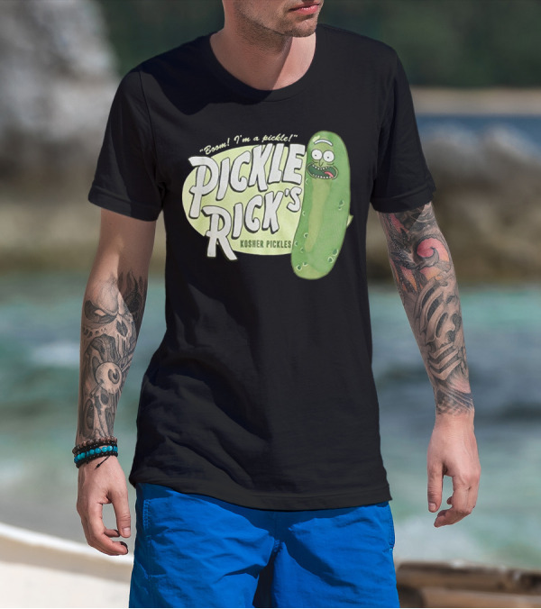 Rick And Morty Boom I'm A Pickle Pickle Rick's Kosher Pickles T-Shirt