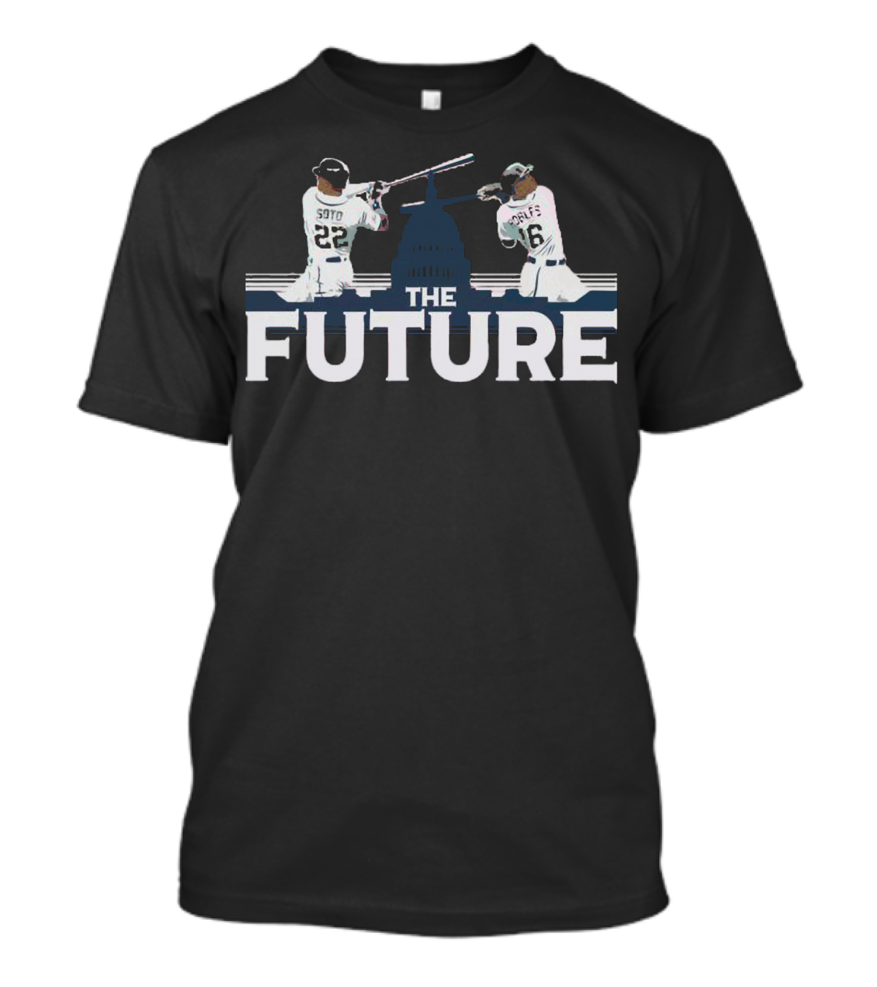 Washington The Future Soto Robles Baseball Capitol Backdrop T-Shirt