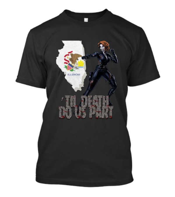 Til Death Do Us Part Black Widow Illinois T-Shirt