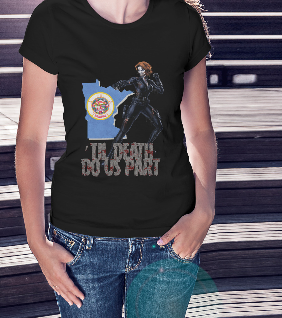 Minnesota Black Widow 'Til Death Do Us Part T-Shirt
