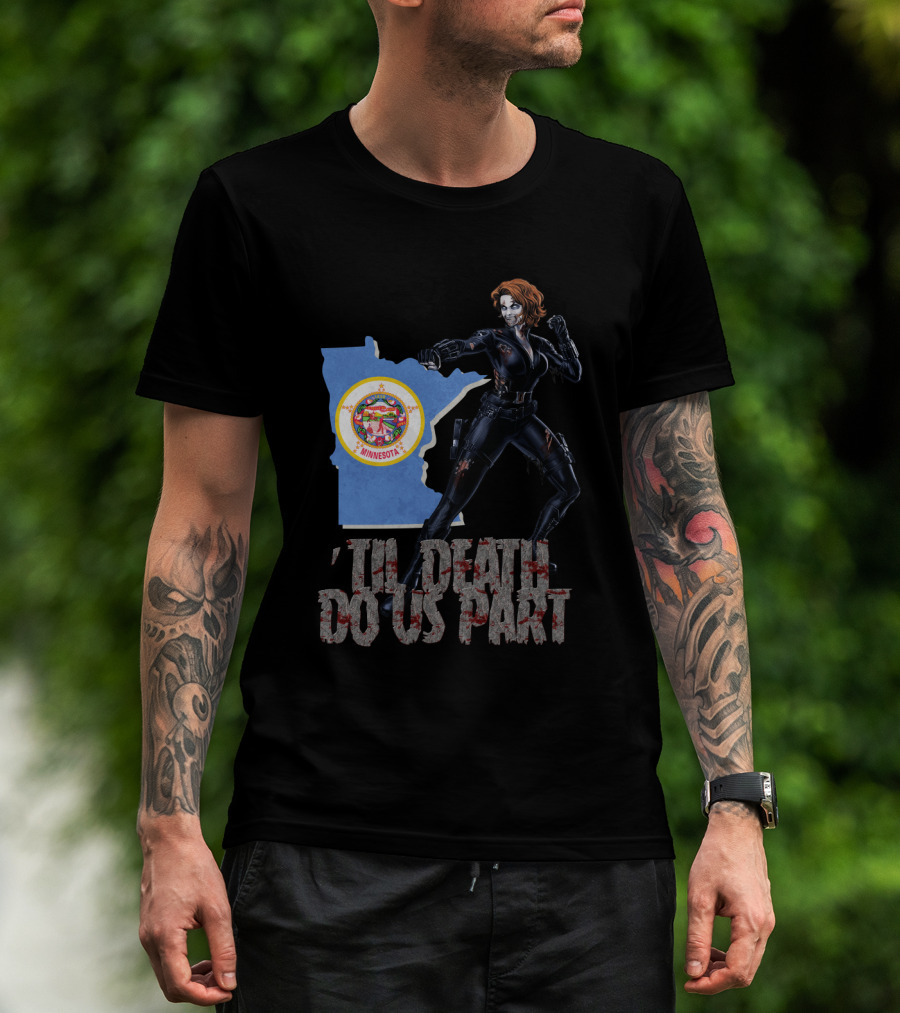 Minnesota Black Widow 'Til Death Do Us Part T-Shirt
