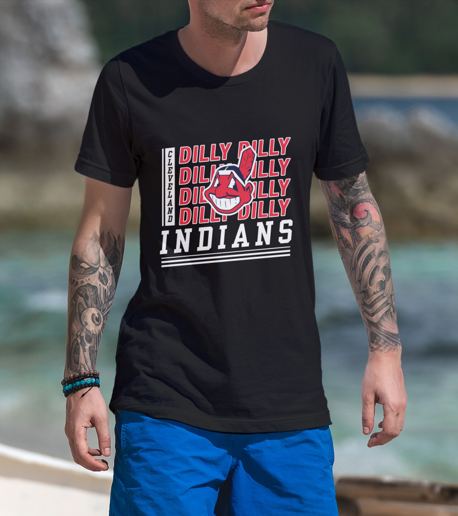 Cleveland Indians Dilly Dilly Logo Fans T-Shirt