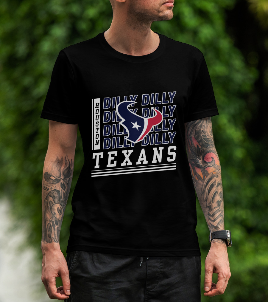 Houston Texans Dilly Dilly Bud Light Fans Football T-Shirt