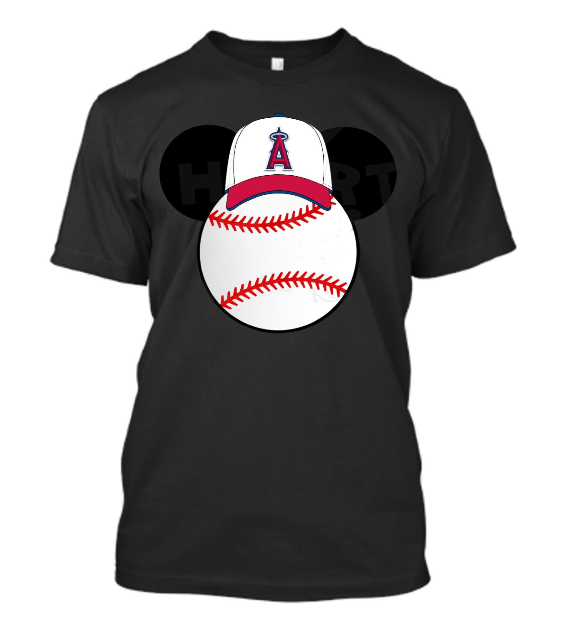 Los Angeles Angels Mickey Mouse Baseball Cap T-Shirt